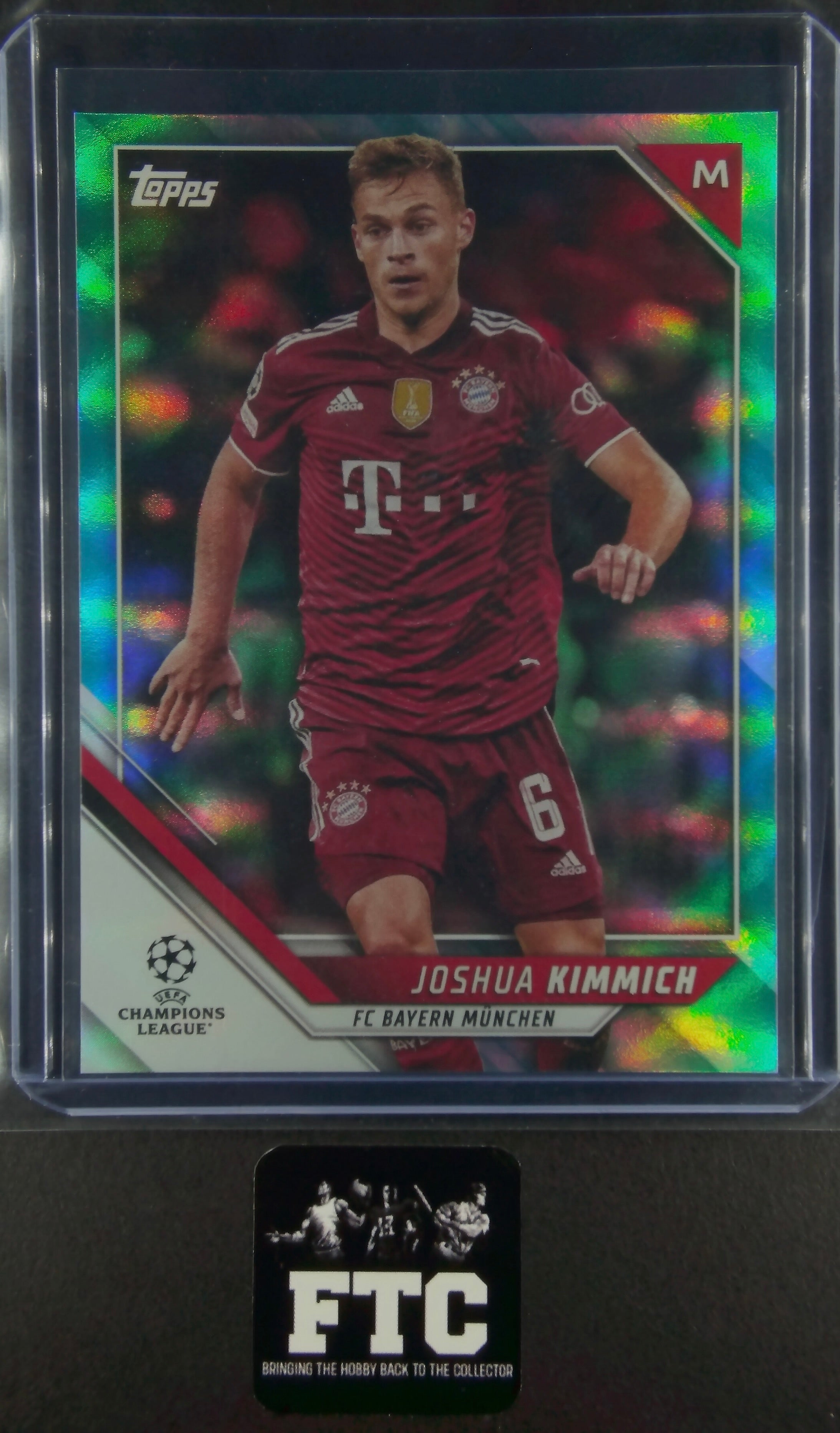 Joshua Kimmich, Aqua Foil, Ser #'d 15/299, 2022 Topps Champions League
