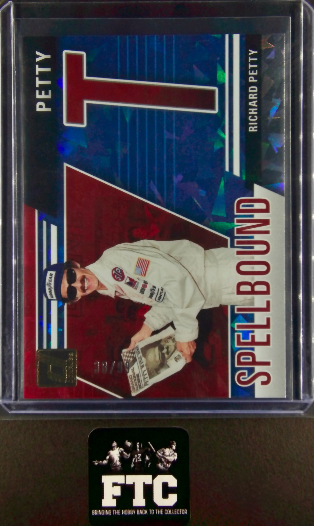Richard Petty, Spellbound, Carolina Blue Ice, Ser #'d 38/99, 2025 Donruss