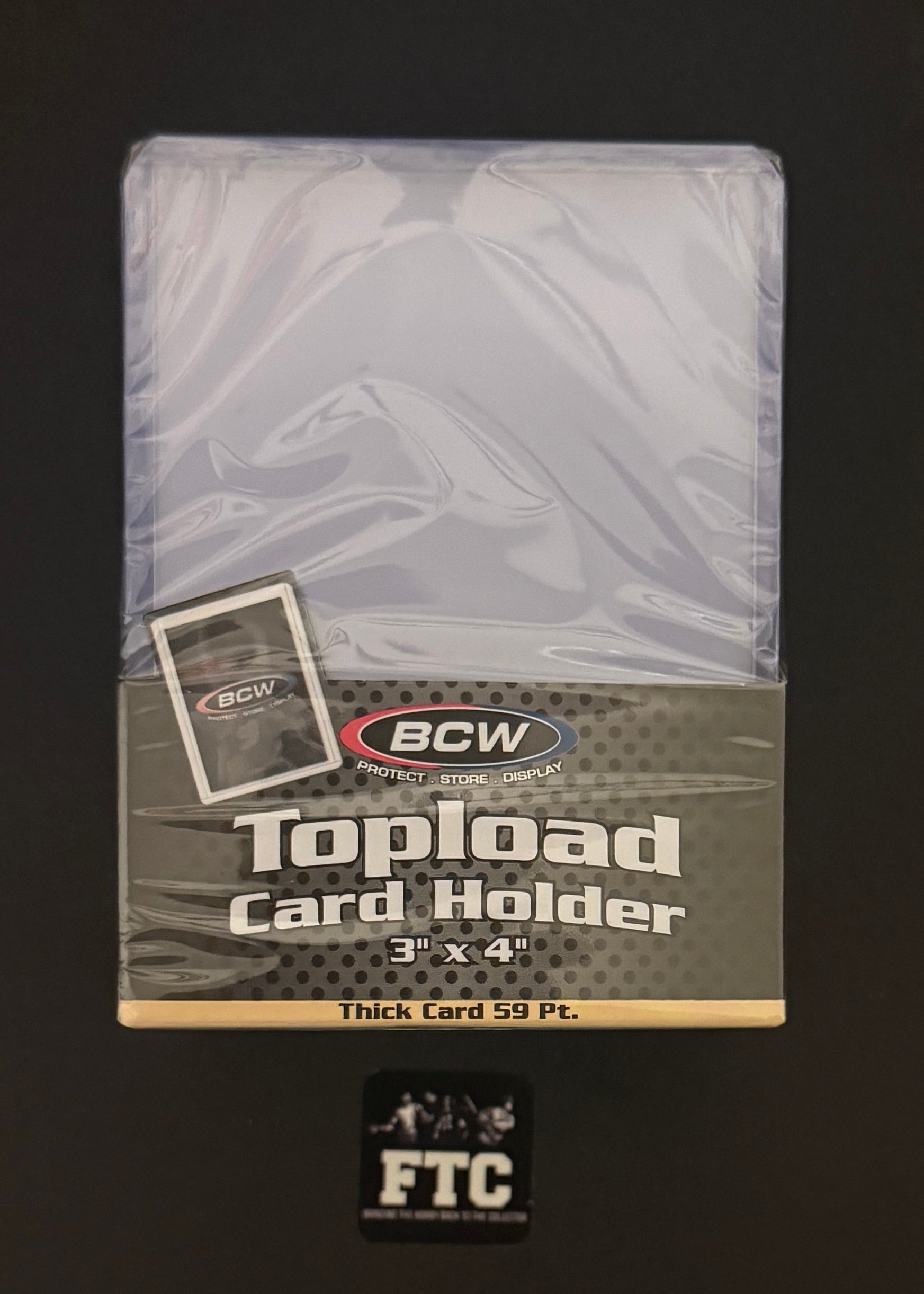 BCW Top Loaders, 59pt, 25 Count