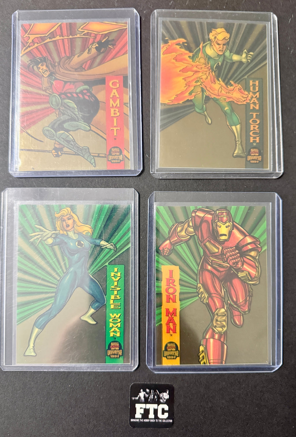 Suspended Animation Complete Set, all 10 cards, 1994 Marvel Universe