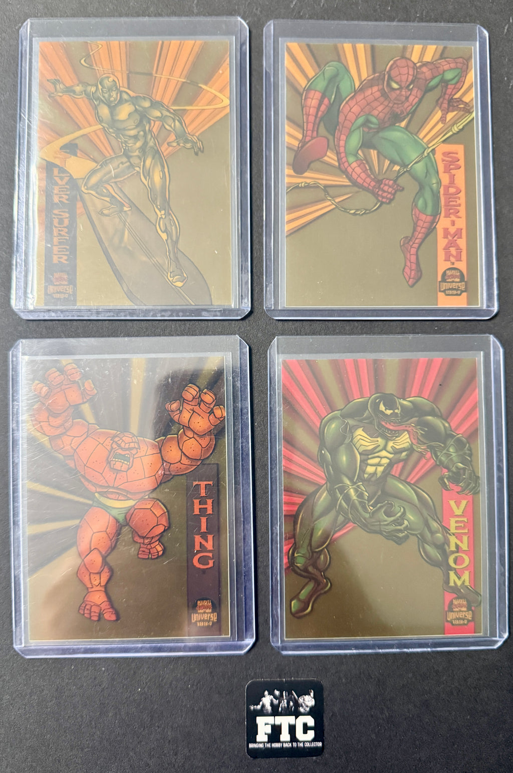 Suspended Animation Complete Set, all 10 cards, 1994 Marvel Universe