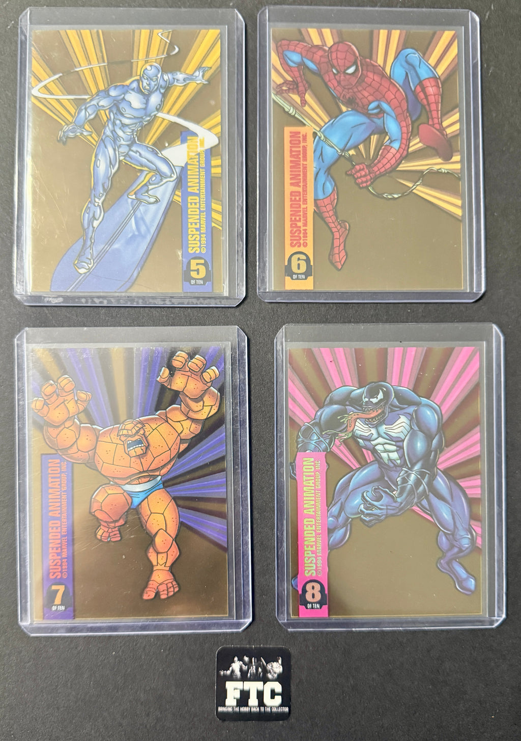 Suspended Animation Complete Set, all 10 cards, 1994 Marvel Universe