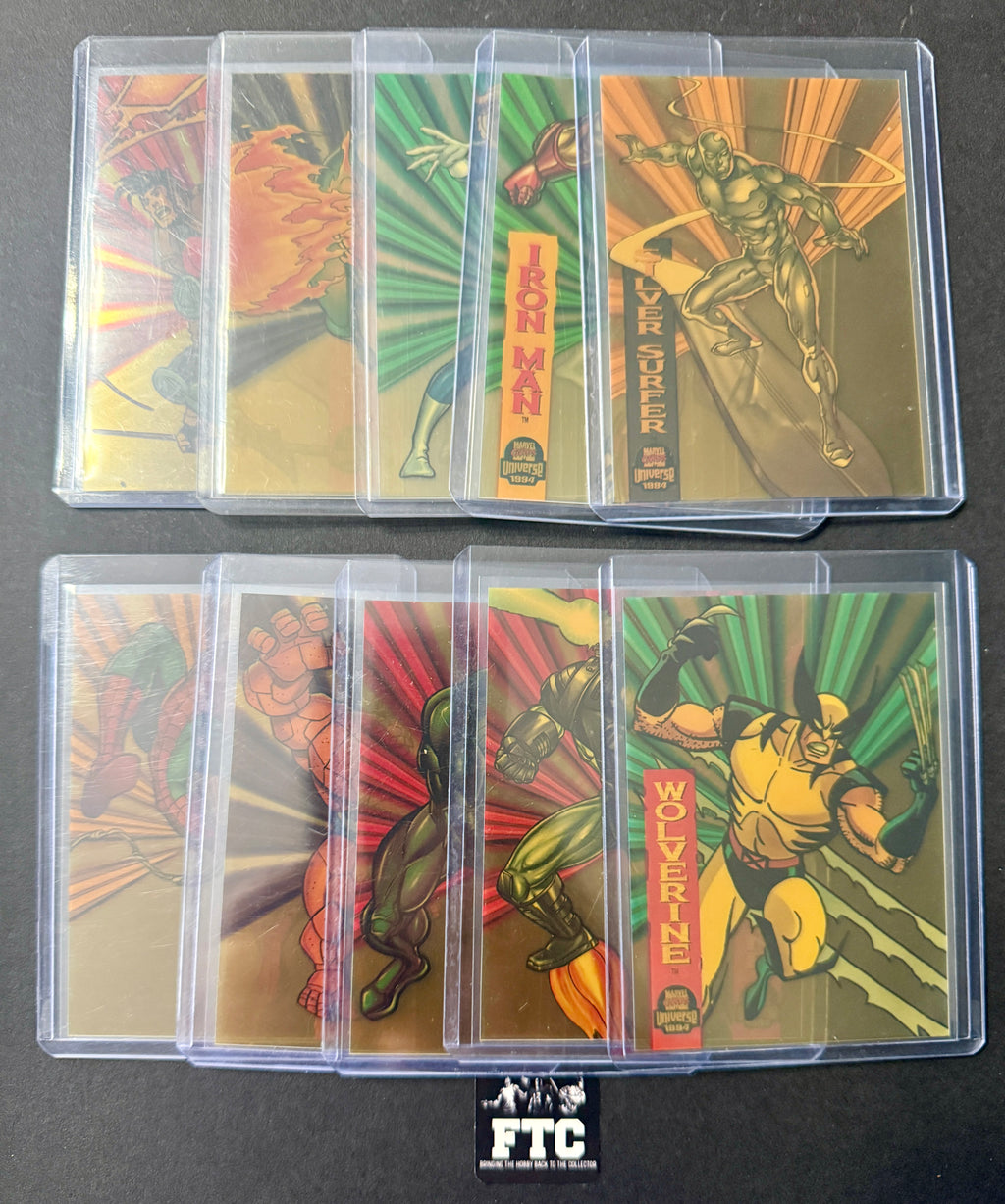 Suspended Animation Complete Set, all 10 cards, 1994 Marvel Universe