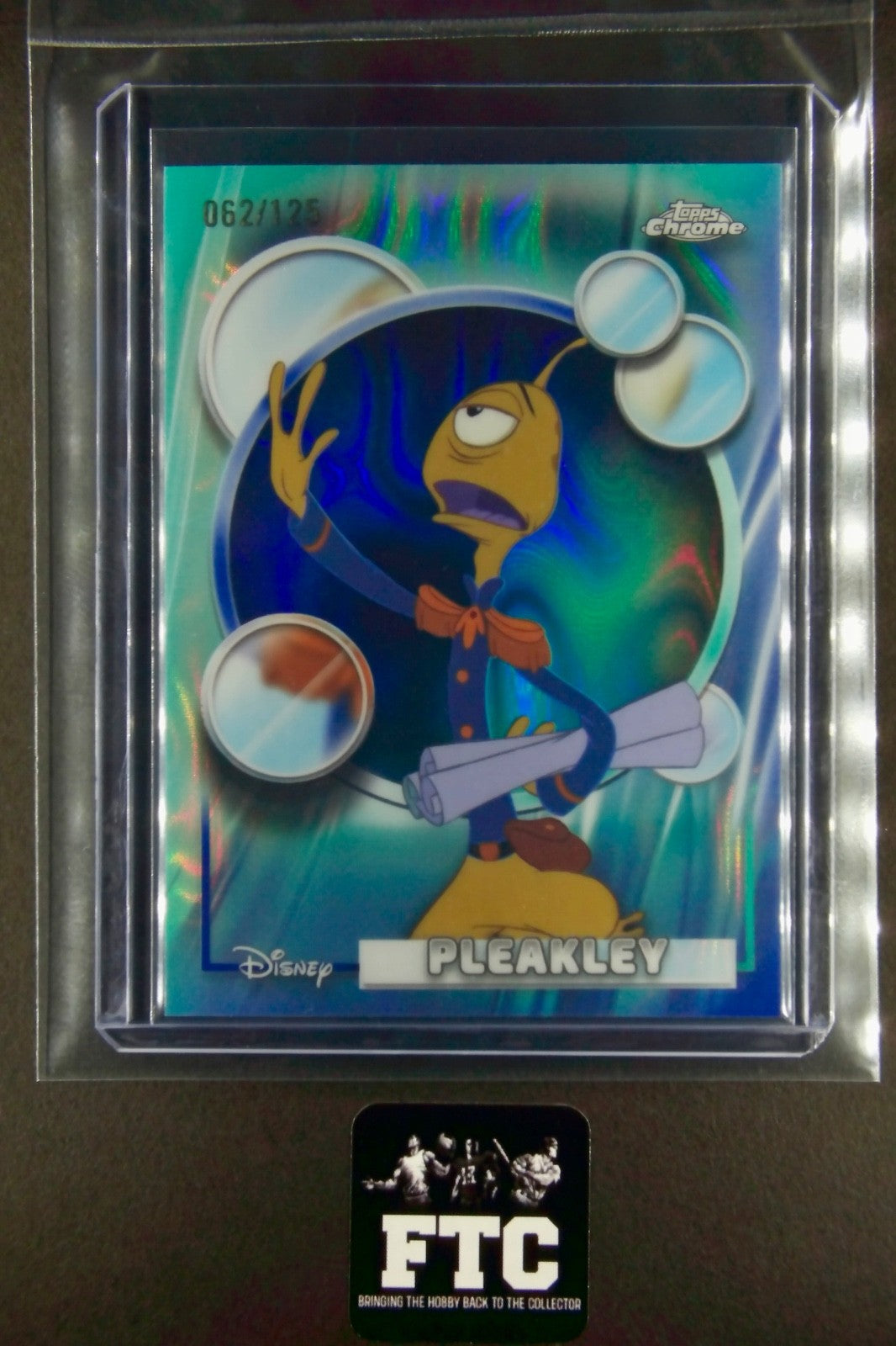 PLEAKLEY, Ser #'d 62/125, Aqua Ref., Lilo & Stitch, 2026 Topps Chrome Disney