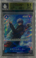 TRAFALGAR LAW, Japanese PAR Foil R, OP07-047, 2024 One Piece, BGS 9.5 - Gem Mint